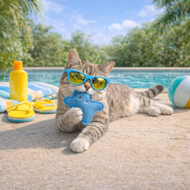 Summer Vibes - Jouet Raie Manta pour Chats - 17cm Image num&eacute;ro 6