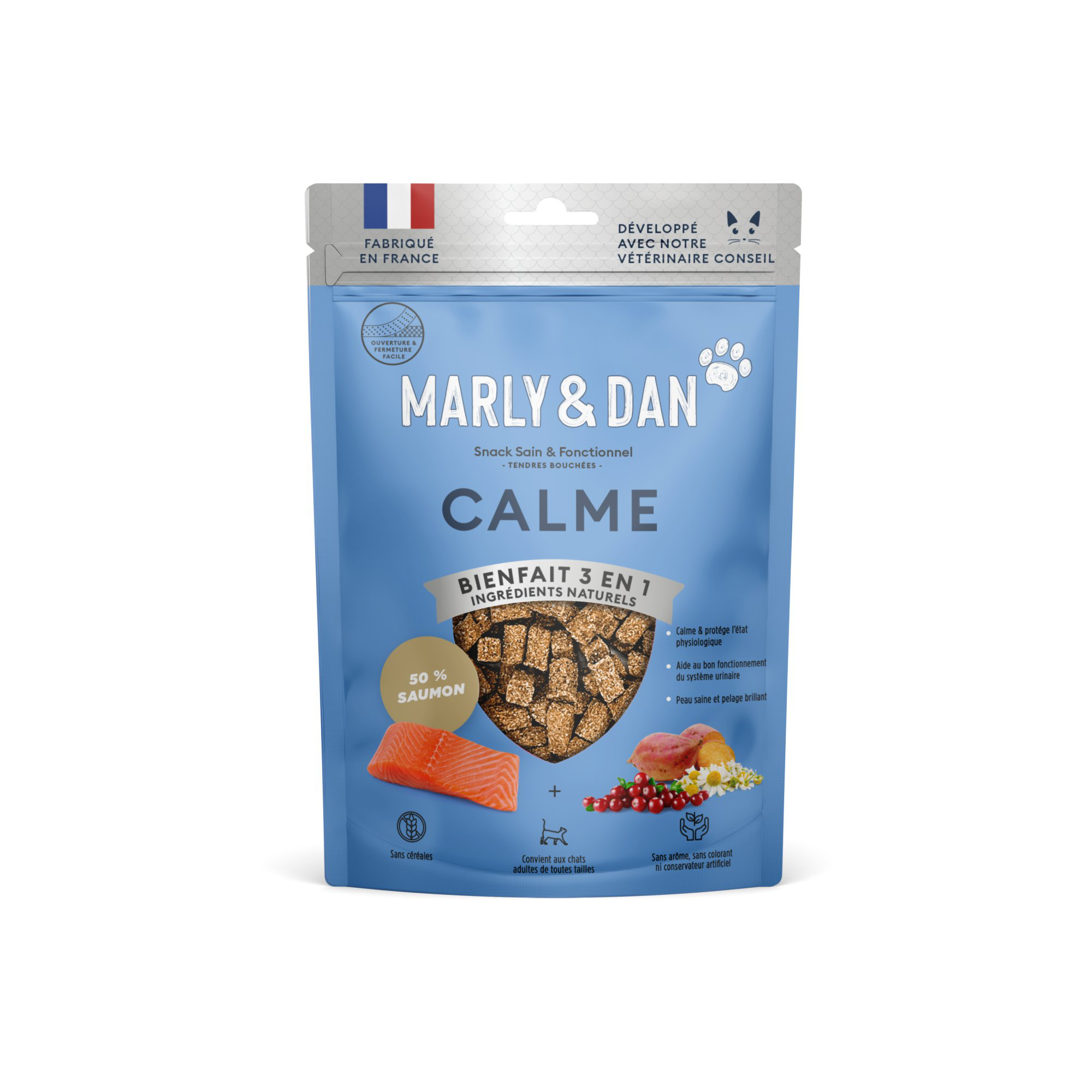 Marly & Dan - Tendres Bouch&eacute;es Calme pour Chats - 40g Image num&eacute;ro 1