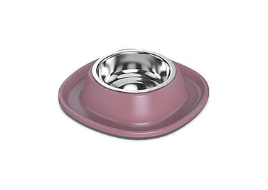 Animalis - Gamelle en Inox Soft Rose pour Chat - S