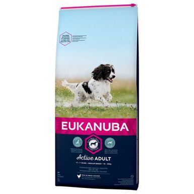 Eukanuba -  Croquettes Chien Adulte Pour Moyenne Race Poulet 15kg