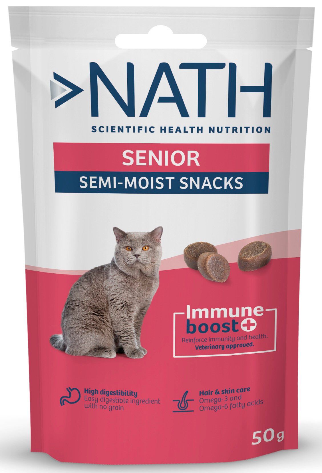 Nath - Friandises Senior Immune boost+ pour Chats - 50g Image num&eacute;ro 1