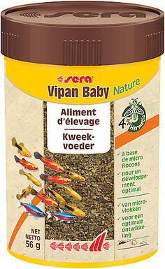 Sera - Aliments d'Élevage en Micro Flocons Vipan Baby pour Poissons - 50ml