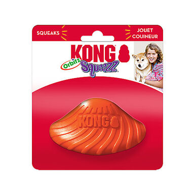 KONG - Jouet Soucoupe Squeezz Orbitz pour Chiens - S/M