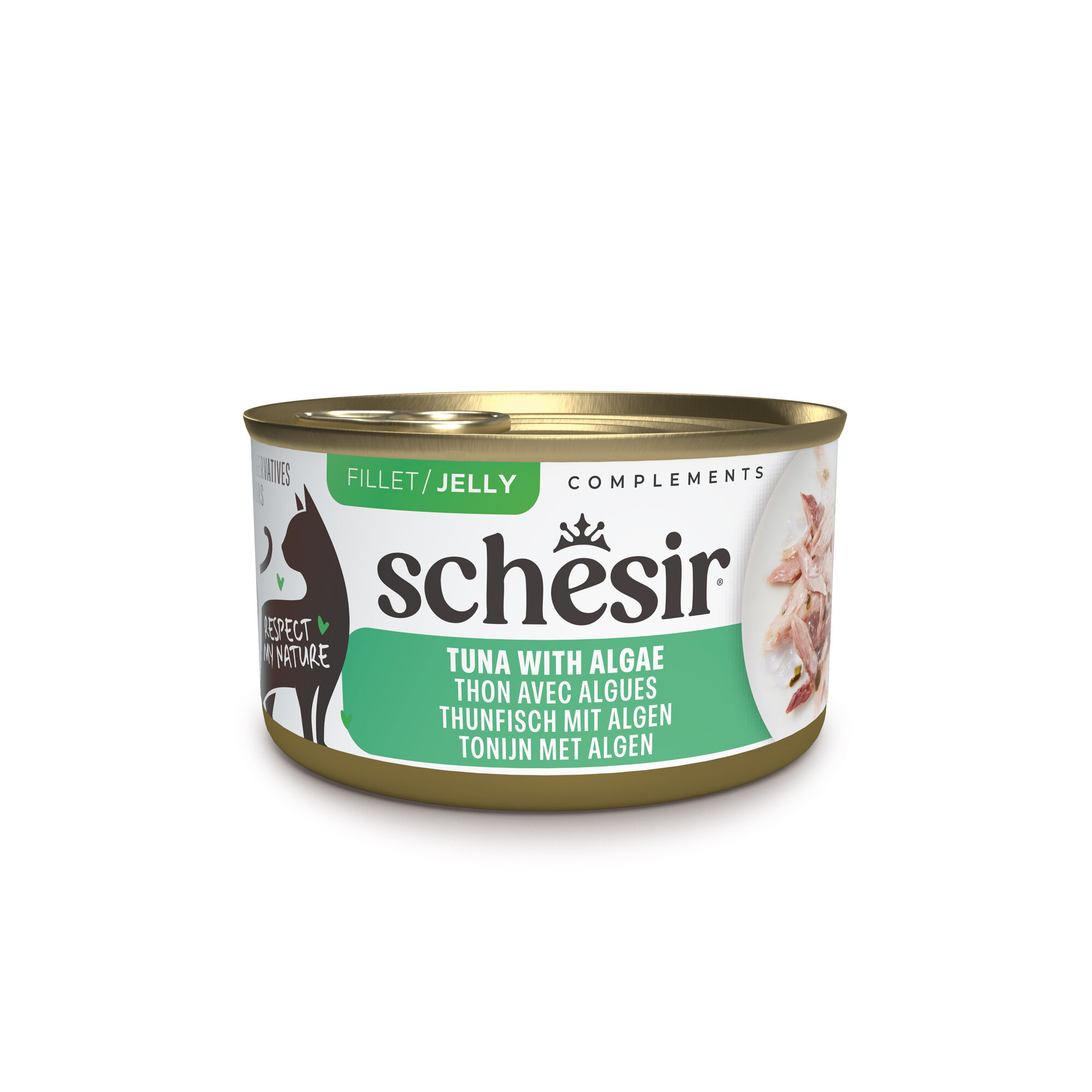 Schesir - P&acirc;t&eacute;e en Gel&eacute;e au Thon et Algues pour Chats - 70g Image num&eacute;ro 1