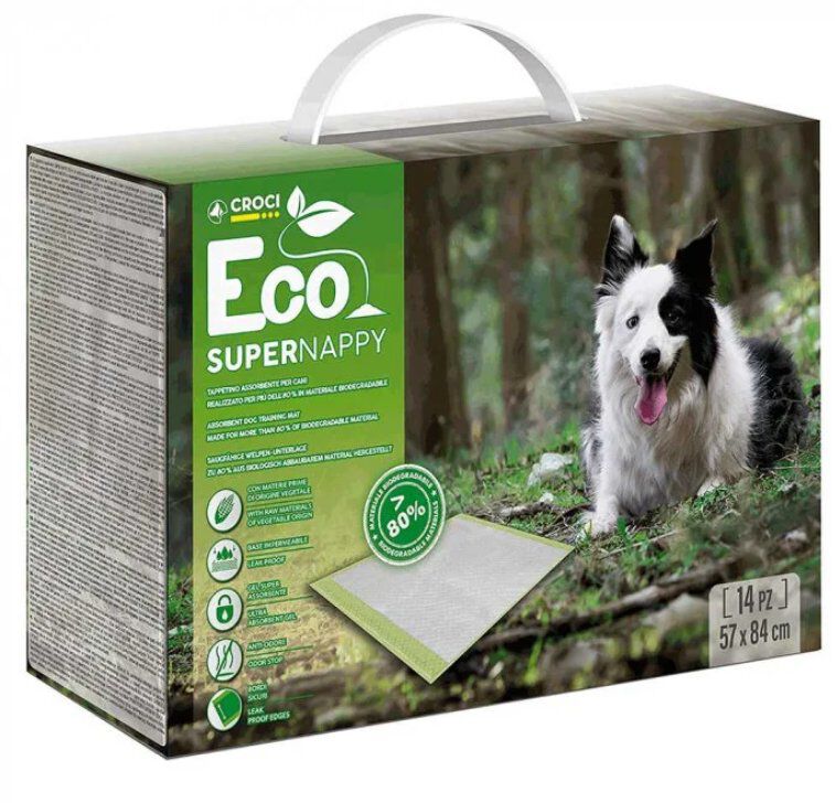 Croci - Tapis Hygi&eacute;nique Super NAPPY Eco x14 - 84x57cm Image num&eacute;ro 1