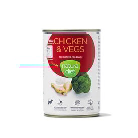 Natura Diet - Pâtée Poulet et Légumes pour Chiens - 400g