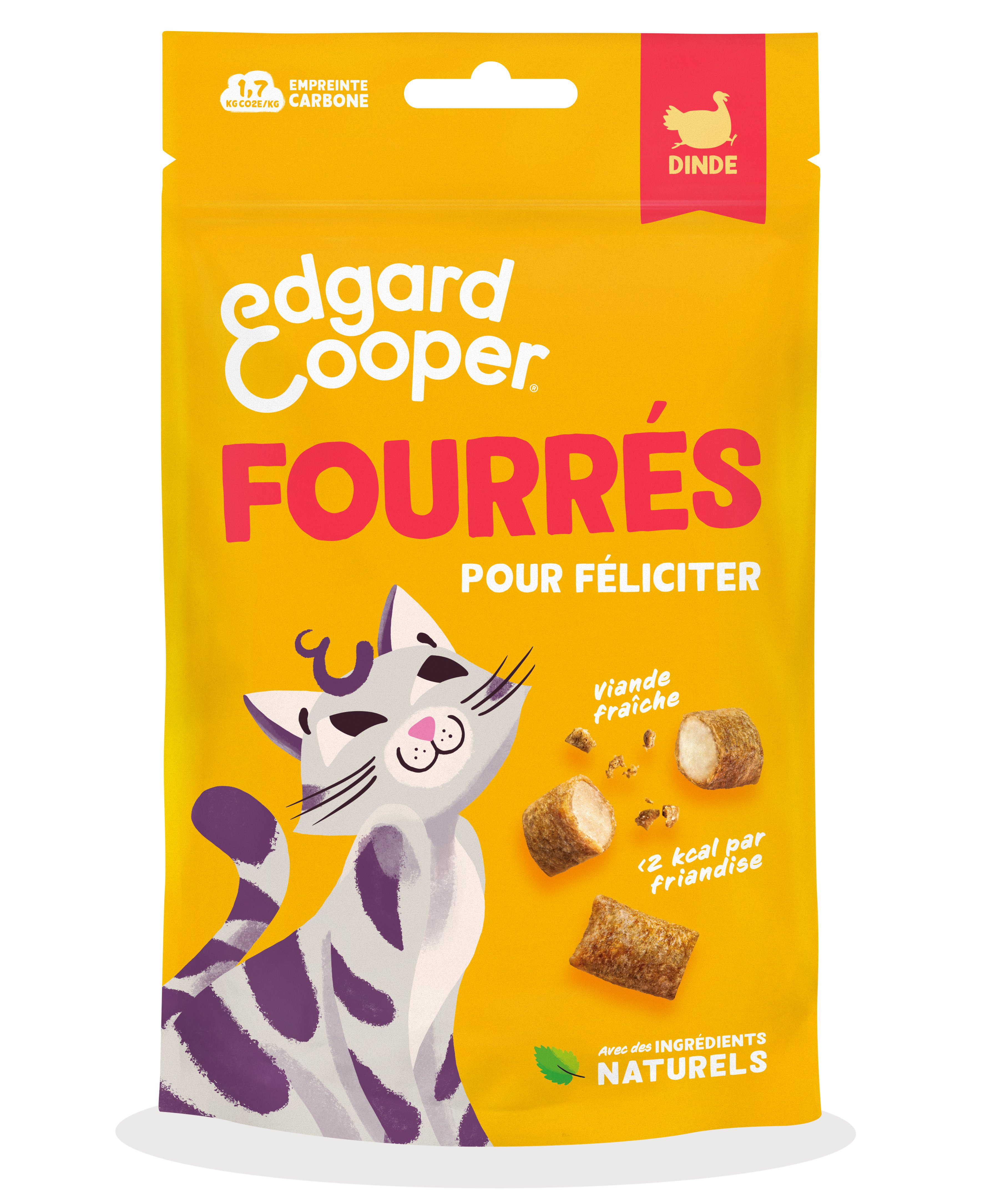 Edgard & Cooper - Friandises Fourr&eacute;s A la Dinde Pour Chat - 60g Image num&eacute;ro 1