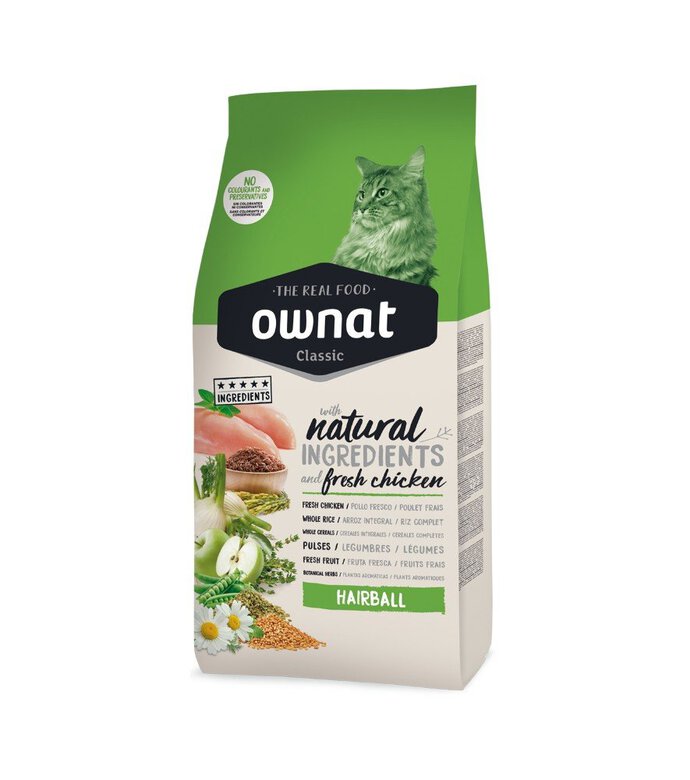 Ownat - Croquettes Classic Hairball pour Chats - 4Kg image number null