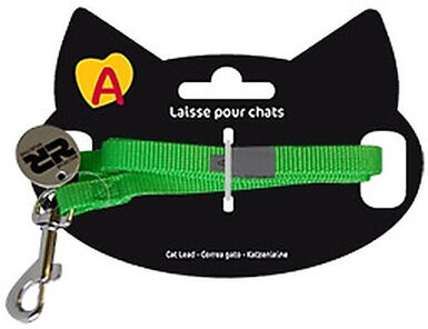 Animalis - Laisse Basic de 1,2m pour Chat - Vert
