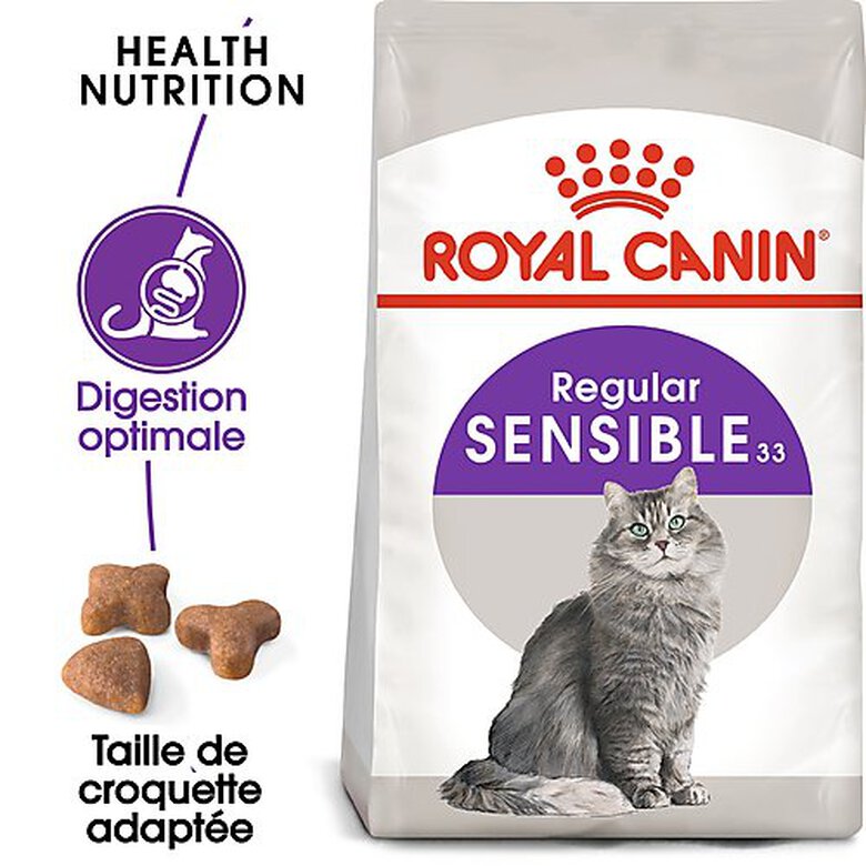 Royal Canin - Croquettes Sensible 33 pour Chat Adulte - 4Kg image number null