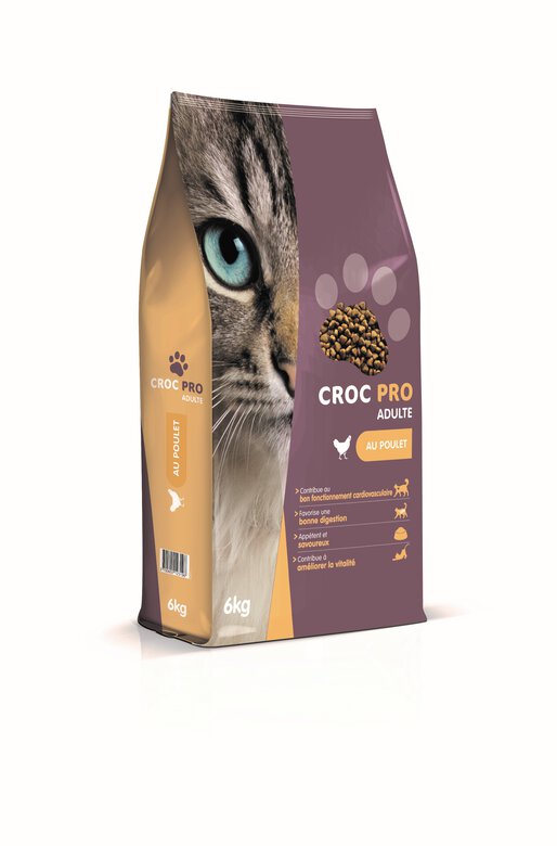 Croc Pro - Croquettes Poulet pour Chat Adulte - 6kg Image numéro 1 Croc Pro - Croquettes Poulet pour Chat Adulte - 6kg Image numéro 1