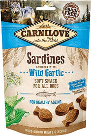 Carnilove - Friandises Semi-humide Sardine et Ail pour Chien - 200g