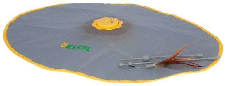 Kerbl - Jouet 2en1 Catch TailFeather jaune/gris pour chats - 70x53x5cm Image numéro 1 Kerbl - Jouet 2en1 Catch TailFeather jaune/gris pour chats - 70x53x5cm Image numéro 1
