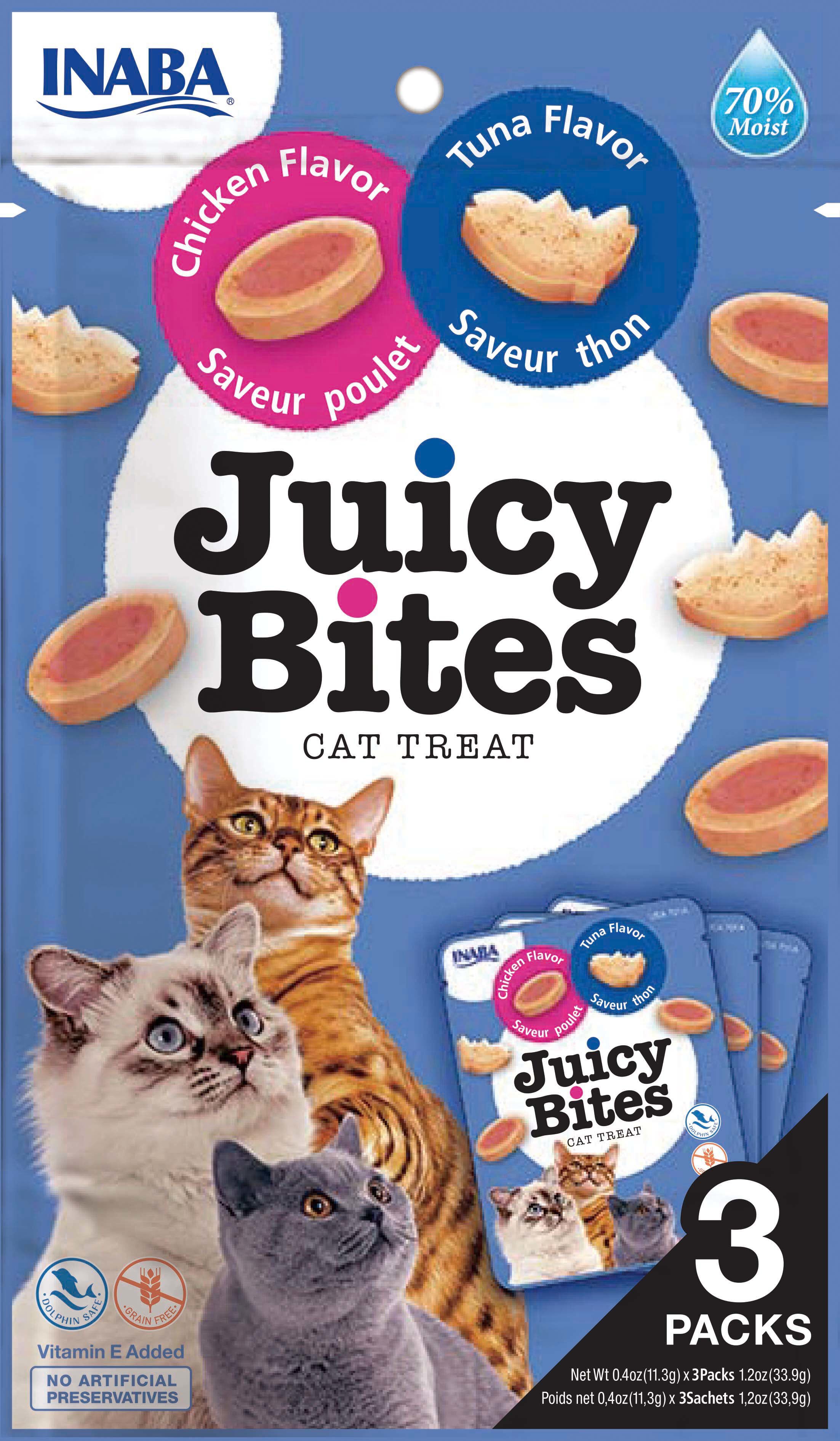 Inaba - Friandises Juicy Bites Poulet et Thon pour Chats - 3x11,3g Image num&eacute;ro 1