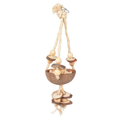 Duvoplus - Jouet Balançoire Coconut Jungle pour Oiseaux - 46x15x13cm