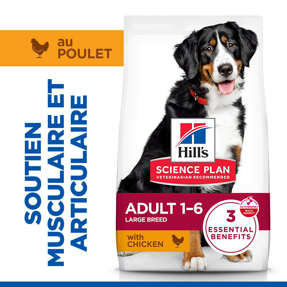 Hill's Science Plan - Adult Croquettes Pour Grand Chien Au Poulet  - 18kg Image num&eacute;ro 3