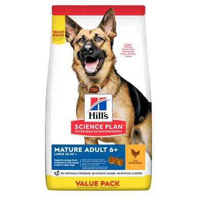 Hill's Science Plan - Mature Adult Croquettes Pour Grand Chien Agé Au Poulet  - 18kg