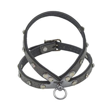 Comme Un Roi - Harnais Cuir So Nature Gris pour Chien