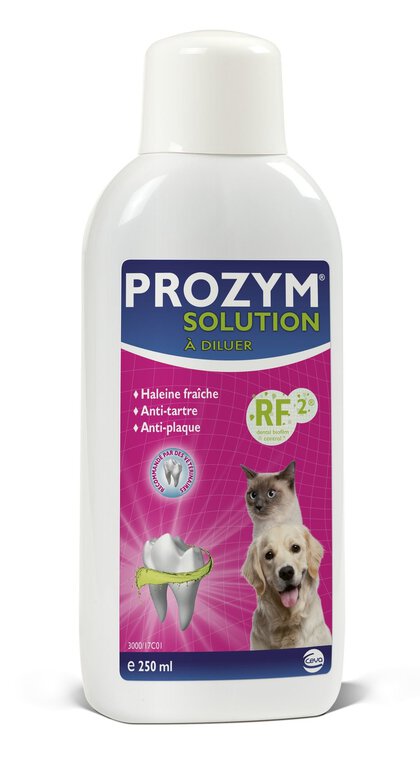 PROZYM - Solution Buvable RF2 Hygiène Bucco-dentaire pour Chien et Chat - 250ml Image numéro 1 PROZYM - Solution Buvable RF2 Hygiène Bucco-dentaire pour Chien et Chat - 250ml Image numéro 1