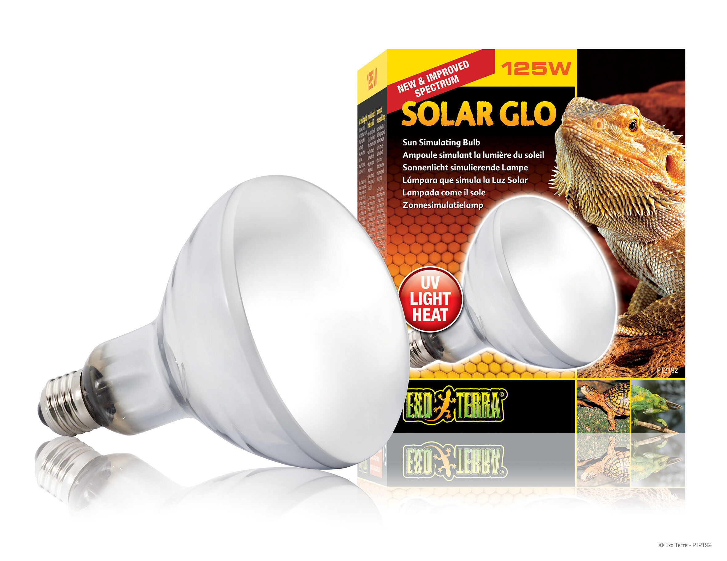 Exo Terra - Ampoule Solar Glo pour Terrarium Reptile - 125W Image num&eacute;ro 1