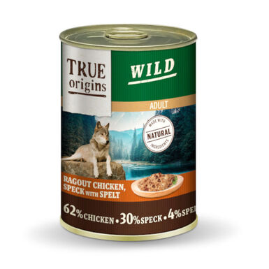 True Origins Wild - Ragout au Poulet, Speck & Epeautre pour Chiens Adultes - 400G