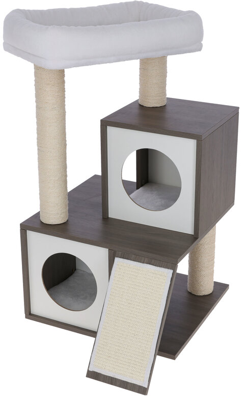 Kerbl - Arbre à chat Flair blanc/gris - 48 x 44 x 86 cm Image numéro 1 Kerbl - Arbre à chat Flair blanc/gris - 48 x 44 x 86 cm Image numéro 1