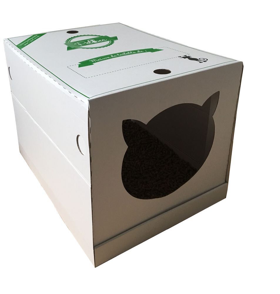 PetSec - Maison de Toilette Pliable Jetable et 100% Biod&eacute;gradable pour Chats Image num&eacute;ro 2