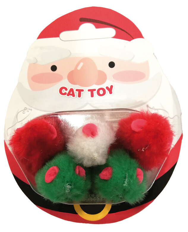 Croci - Jouet Souris CAT TOY XMAS MICE pour Chats - x5 image number null