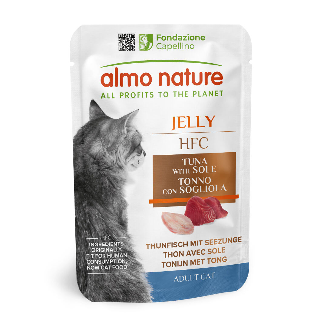 Almo Nature - P&acirc;t&eacute;e Hfc Jelly Thon Et Sole - 55g Image num&eacute;ro 1