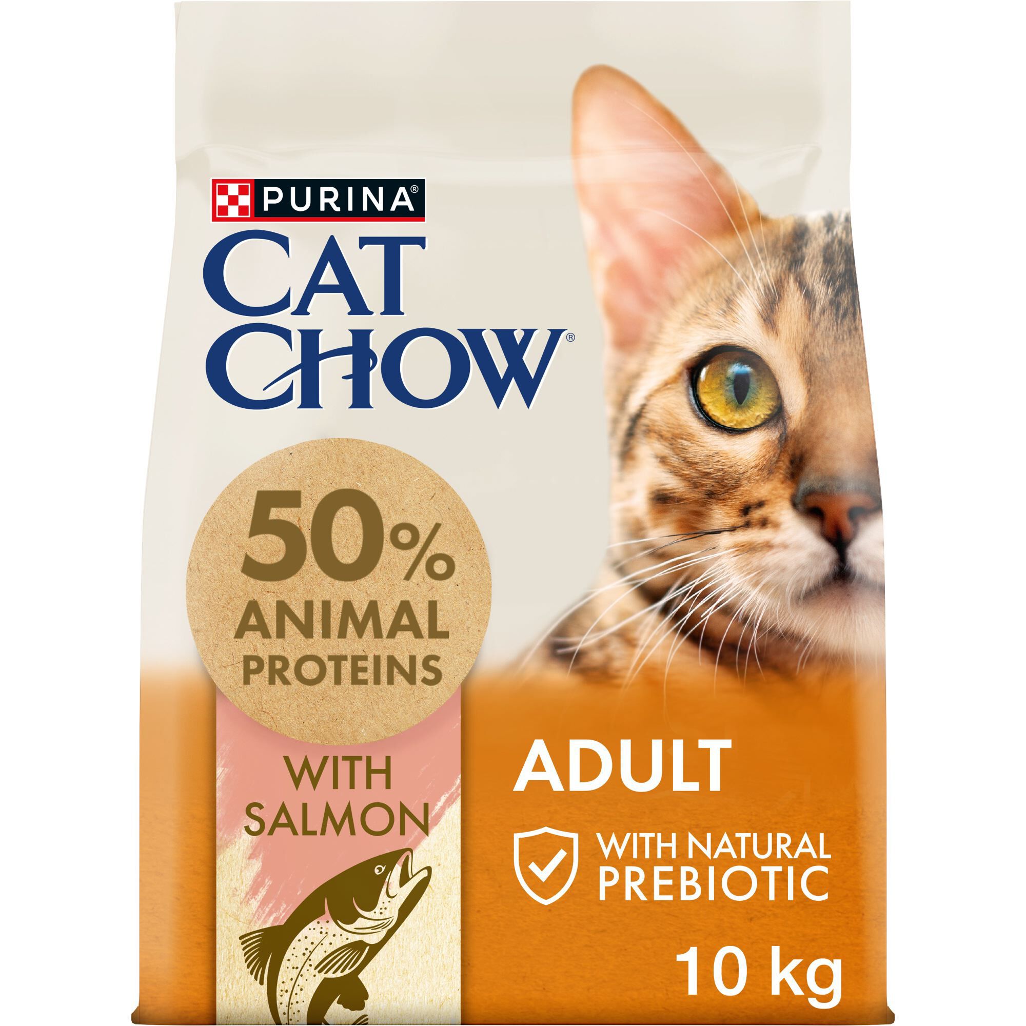 Cat Chow - Croquettes Adult Riche en Saumon pour Chats - 10Kg Image num&eacute;ro 4
