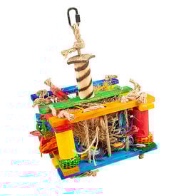Duvoplus - Boîte à Jeu en bois avec Sisal Coco