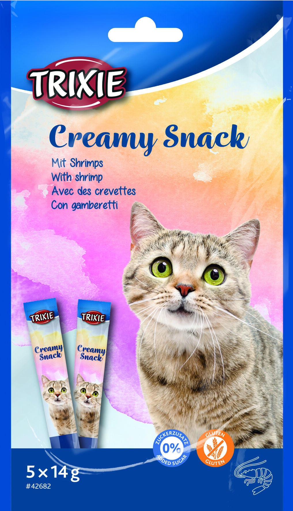 Trixie - Creamy Snack Crevettes pour Chats - 5x14g Image num&eacute;ro 1