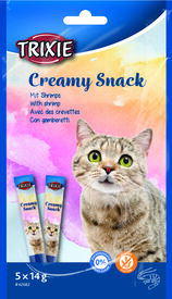 Trixie - Creamy Snack Crevettes pour Chats - 5x14g