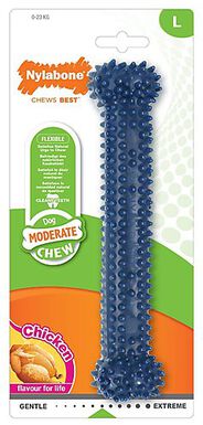 Nylabone - Jouet Os Dental Moderate Chew pour Chien - L