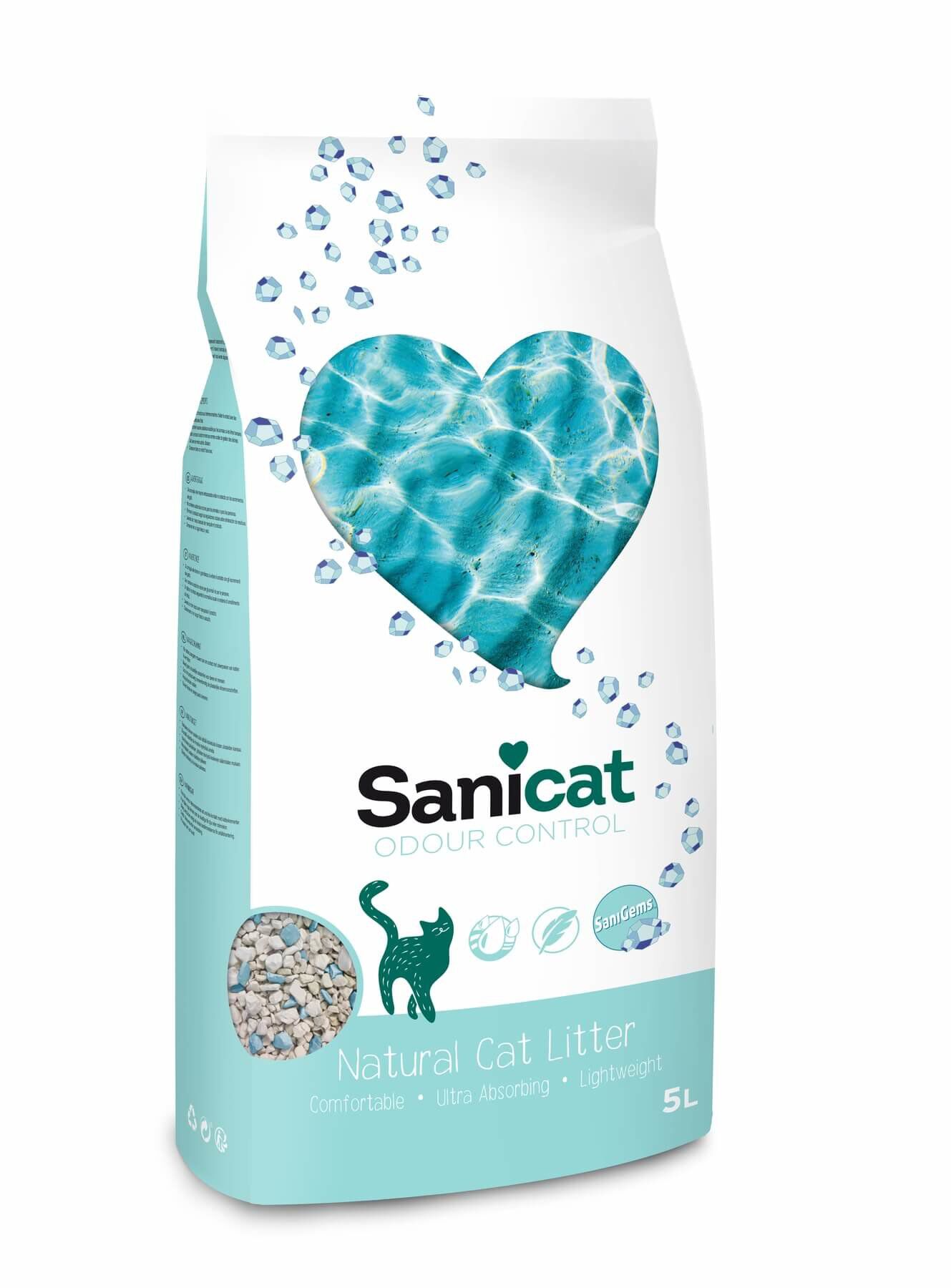 Sanicat - Liti&egrave;re Odour Control pour Chat - 5L Image num&eacute;ro 1