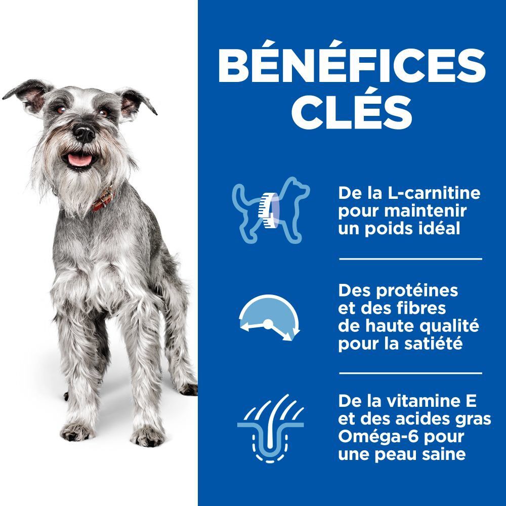 Hill's Science Plan - Mature Adult Light Small & Mini Croquettes Pour Petit Chien Ag&eacute; Poulet - 2,5kg Image num&eacute;ro 3
