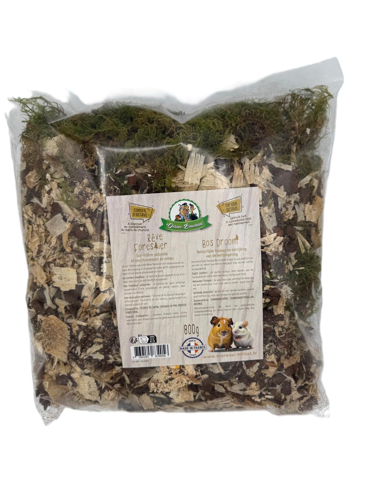Octave Bauchant - Sur-liti&egrave;re R&ecirc;ve Forestier pour Rongeurs - 800g Image num&eacute;ro 2