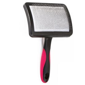 Croci - Brosse Double Carder Vanity Poils Long Plastique pour Chiens - XL