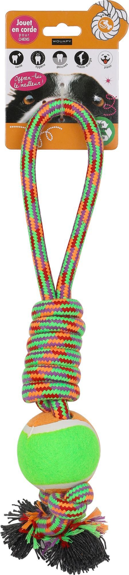 Wouapy -  Jouet Corde N&oelig;ud Captain pour Chien - 38cm Image num&eacute;ro 1