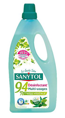 SANYTOL DESINFECTANT DU LINGE ANTI ODEURS 1L X12 FLEURS BLANCHES