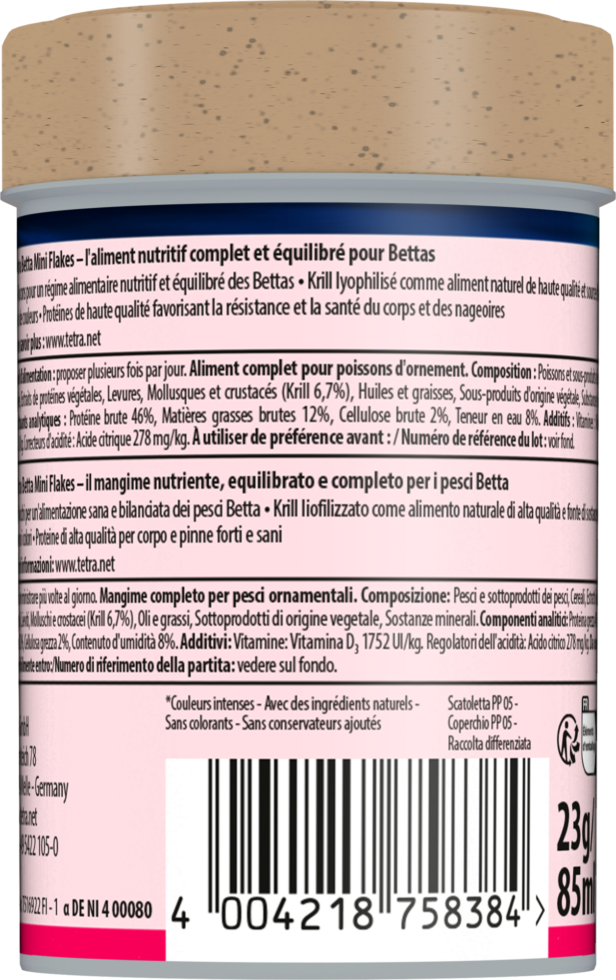 Tetra - Aliment Complet Betta pour Poissons Combattants - 85ml Image num&eacute;ro 4
