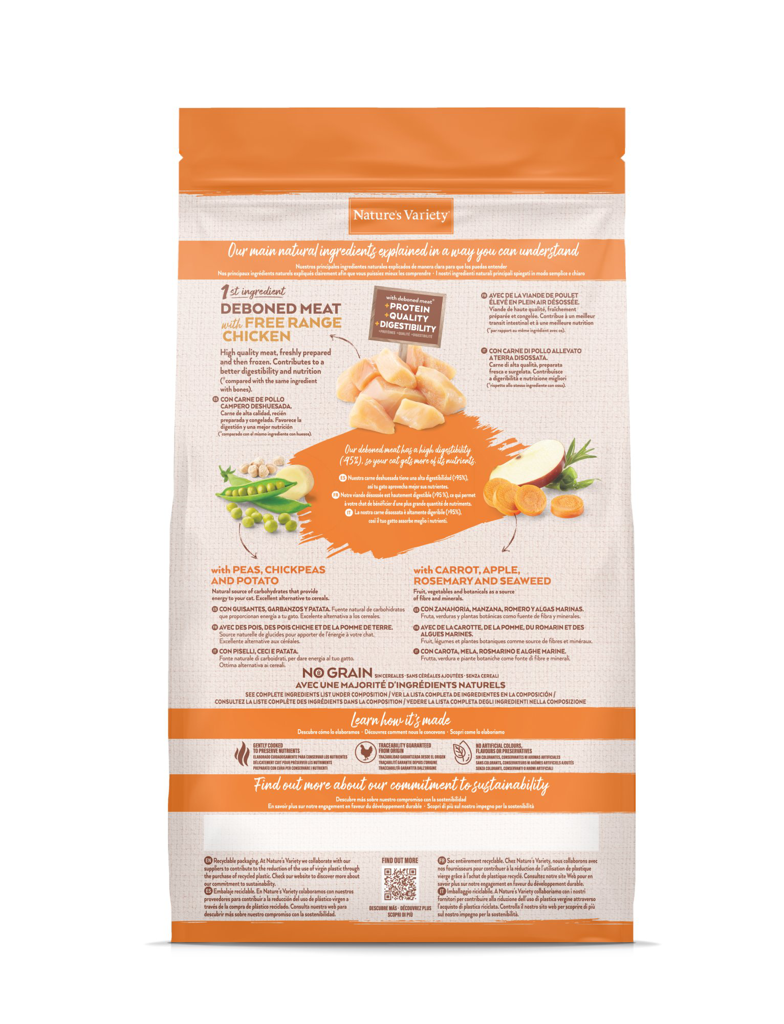 Nature's Variety - Croquettes Selected Kitten au Poulet pour Chaton - 1,25Kg Image num&eacute;ro 7