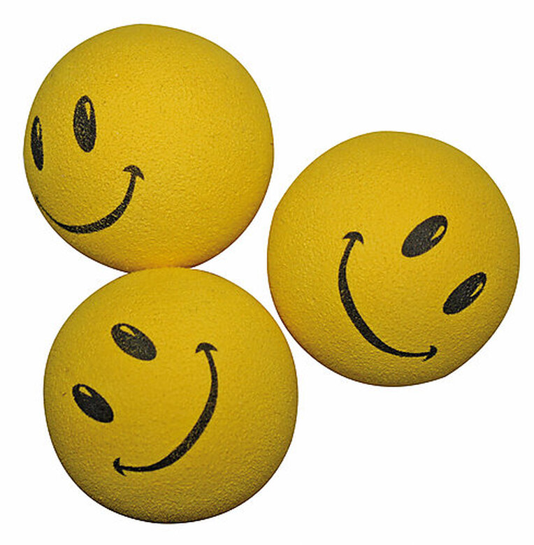 Croci - Jouet Balle Smile Jaune pour Chats - 4,5cm image number null