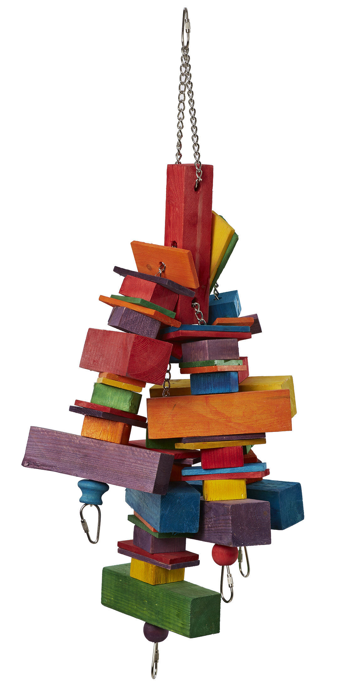 United Bird - Jouet &agrave; Suspendre Carr&eacute; de Bois pour Perruche - 50cm Image num&eacute;ro 1