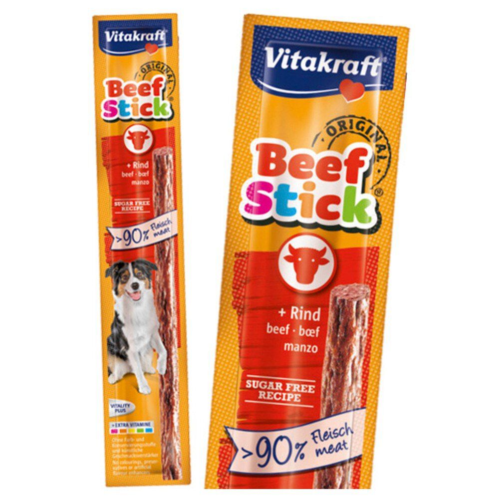 Vitakraft - B&acirc;tonnet Beef-Stick B&oelig;uf pour Chien - 50x12g Image num&eacute;ro 1