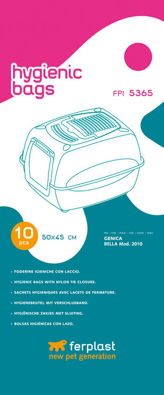Ferplast - Sachets Hygiéniques pour Maison de Toilette Genica - x10 Image numéro 1 Ferplast - Sachets Hygiéniques pour Maison de Toilette Genica - x10 Image numéro 1