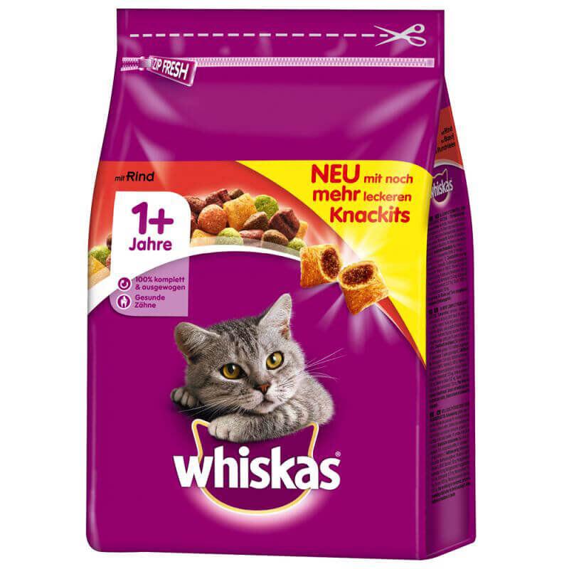 Whiskas - Croquettes +1 au B&oelig;uf pour Chat - 3,8Kg Image num&eacute;ro 1