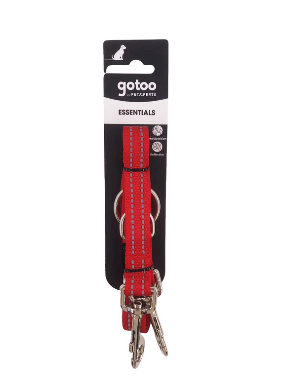 Gotoo - Laisse Essentials Multi Position Rouge pour Chien Image numéro 4 Gotoo - Laisse Essentials Multi Position Rouge pour Chien Image numéro 4