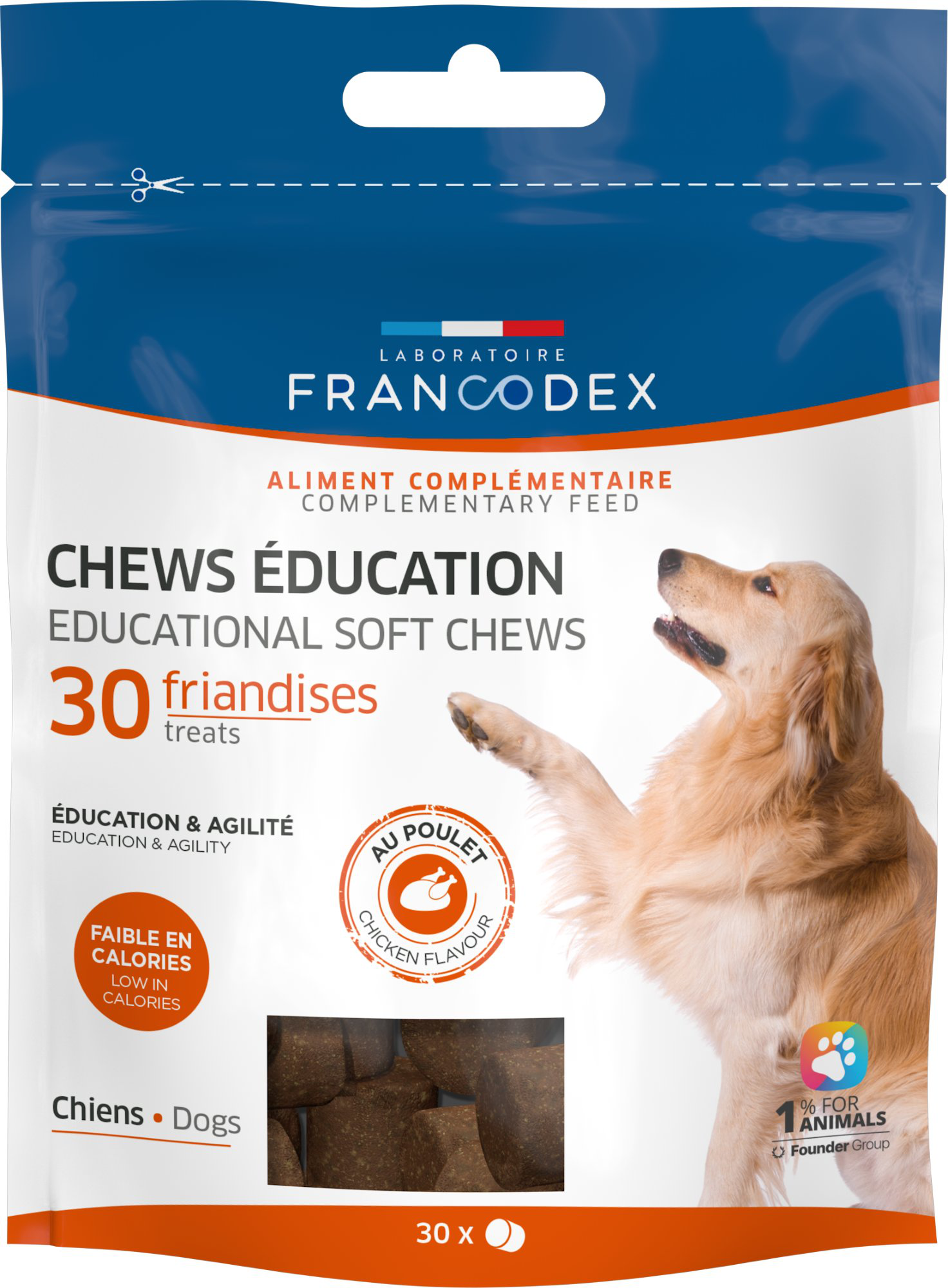 Francodex - Friandises Chews Education Surpoids pour Chiens - 30x3g Image num&eacute;ro 1