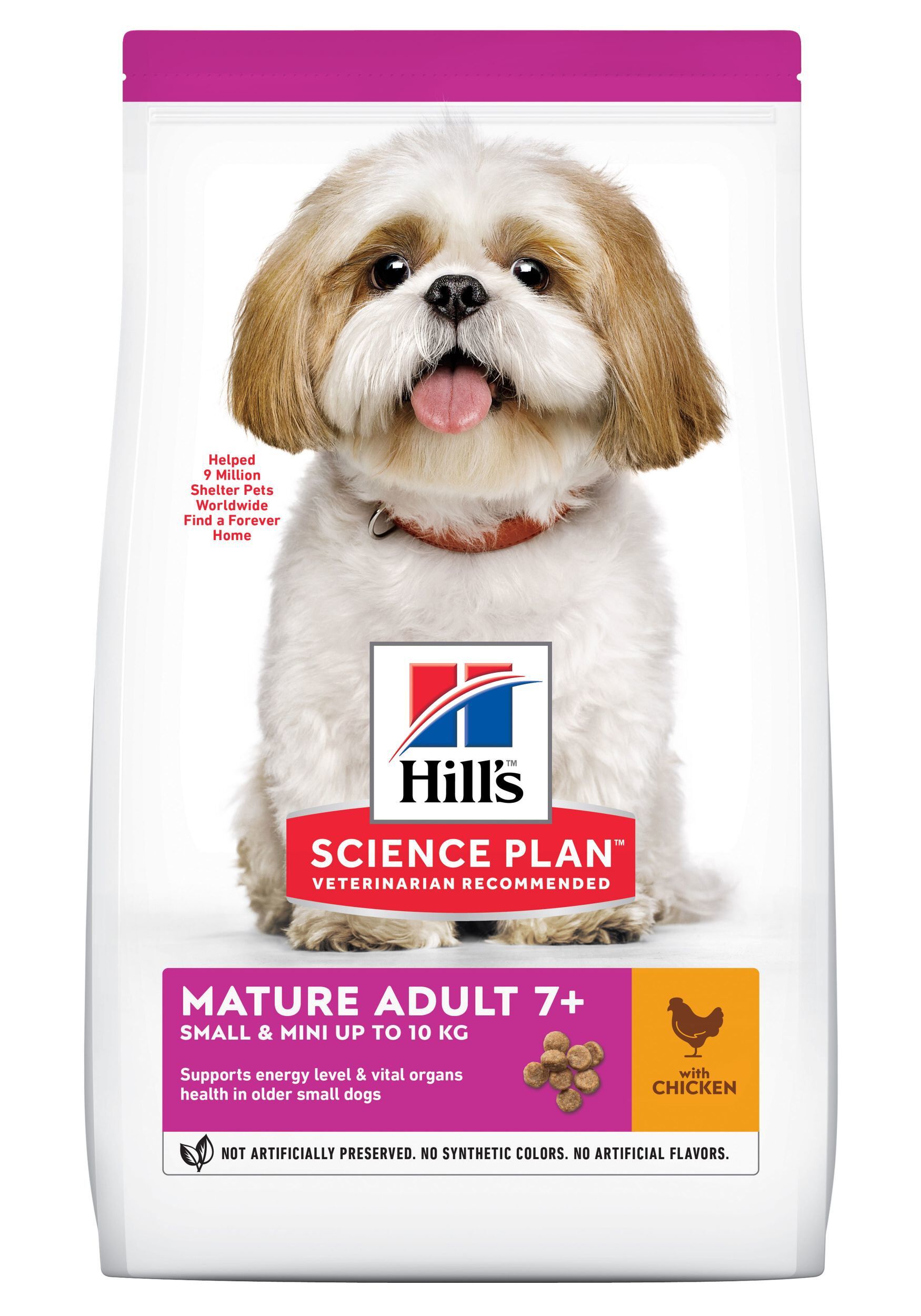 Hill's Science Plan - Mature Adult Small & Mini Croquettes Pour Petit Chien Ag&eacute; Au Poulet  -  1,5kg Image num&eacute;ro 1